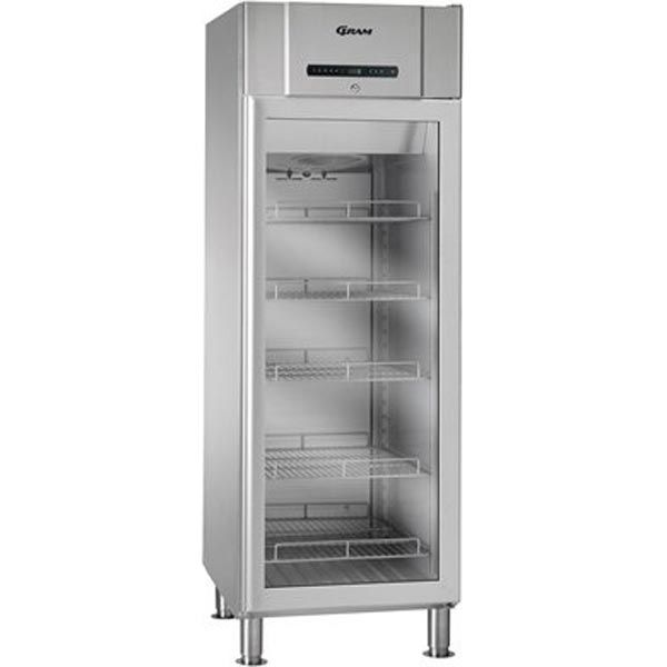 Gram COMPACT KG 610 RH 60HZ LM 5M glasdeur koelkast 2/1 GN - RVS