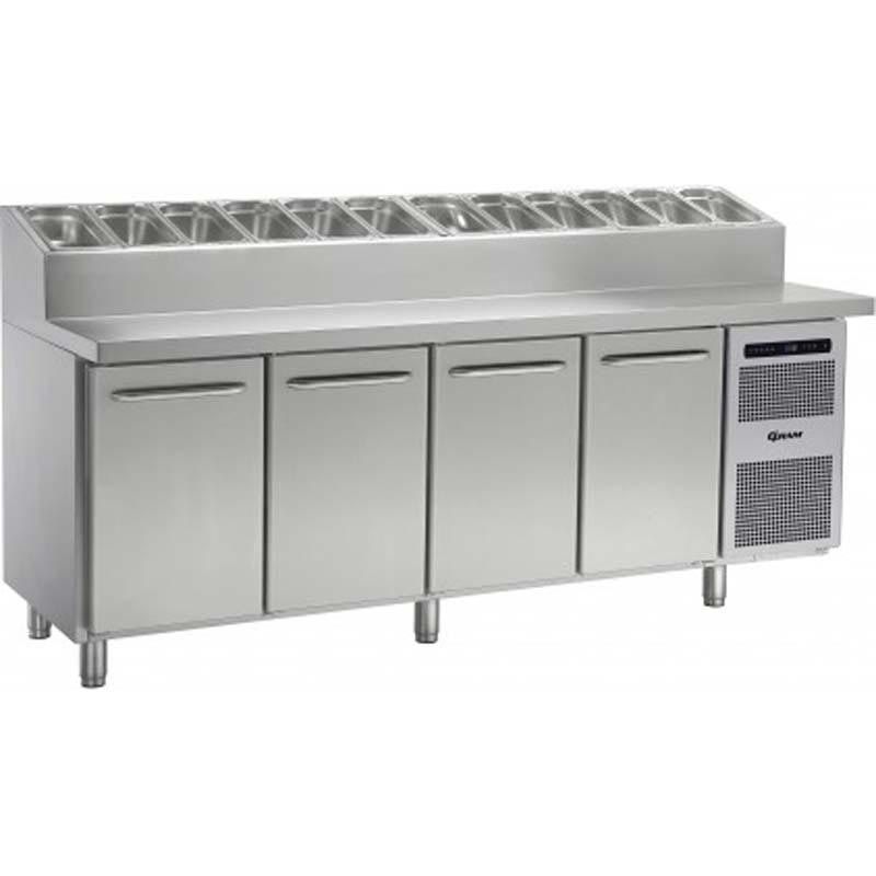 Gram GASTRO 07 K 2207 CSG prep table - 4 deuren en 12 x 1/3 GN