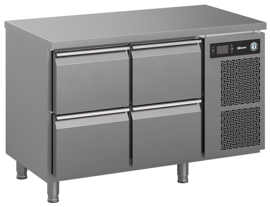 Gram Premier K 2 A 2D 2D L E koelwerkbank - 4 laden - 1/1 GN