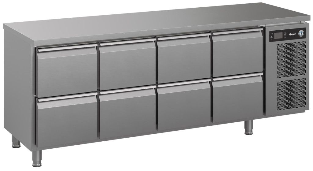 Gram Premier K 4 A 2D 2D 2D 2D L E koelwerkbank - 8 laden - 1/1 GN