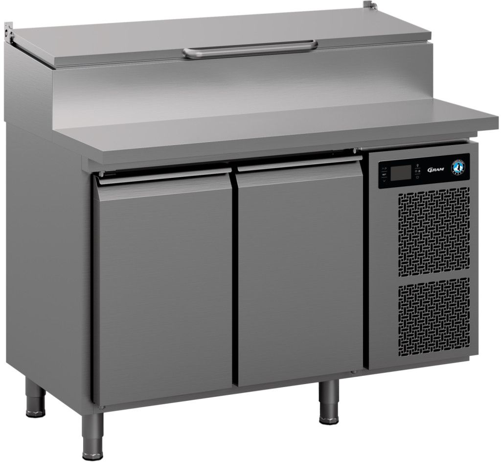 Gram Premier K 2 PT DL DR L E koelwerkbank - 2 secties en pizza prep