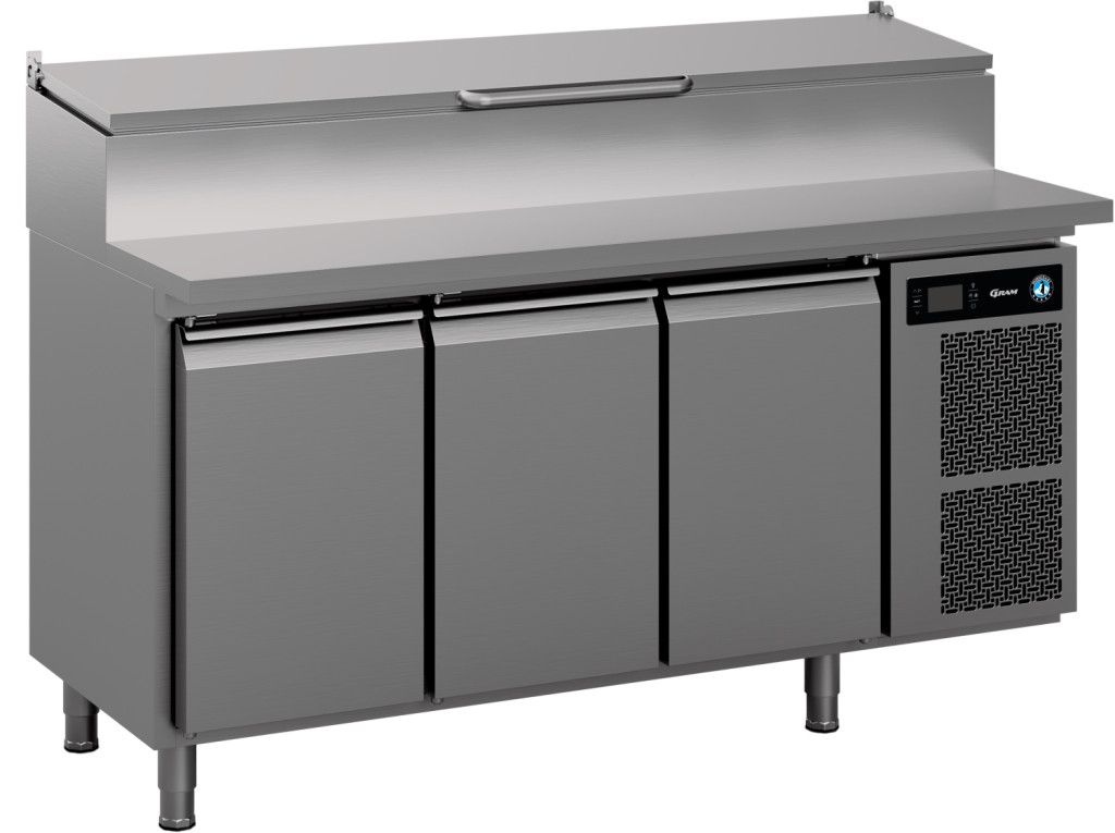 Gram Premier K 3 PT DL DL DR L E koelwerkbank - 3 secties, pizza prep