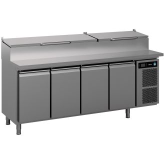 Gram Premier K 4 PT DL DL DL DR L E koelwerkbank, 4 secties pizza prep