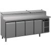 Gram Premier K 4 PT DL DL DL DR L E koelwerkbank, 4 secties pizza prep